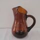 60's amber glass pitcher