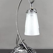 Wrought Iron Lamp, "Vine", Muller Frères Lunéville, Art Deco, c. 1930