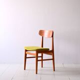 Danish teak wood chair reupholstered