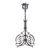 Bougeoir Art Nouveau en fer forgé