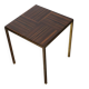Vintage side table in rosewood & bronze – 1960s