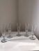 Ensemble 5 flûtes ancienne cristal Baccarat Saint Louis ? XIX