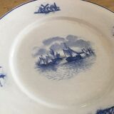 Series of 11 flat plates, Dutch earthenware, early XX