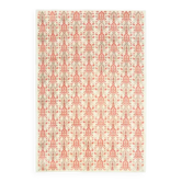 1970s Vintage Turkish Hand-Knotted Wool Cotton Red Area Rug 197x290