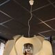 Space Age pendant lamp by Jean D'Imbleval in white lacquered aluminum, 1970