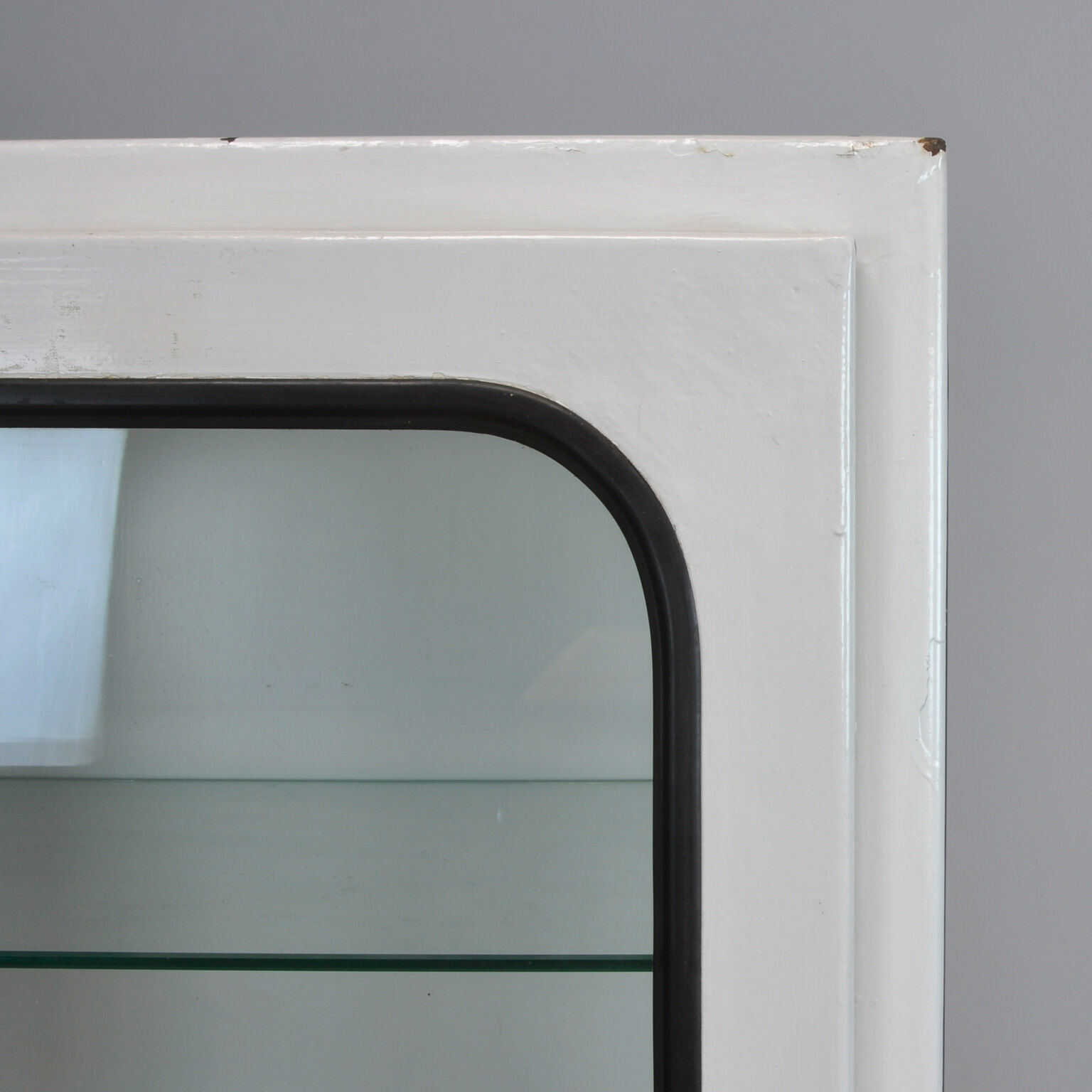 Vintage Medical Cabinet With Five Glass Shelves, 1975
