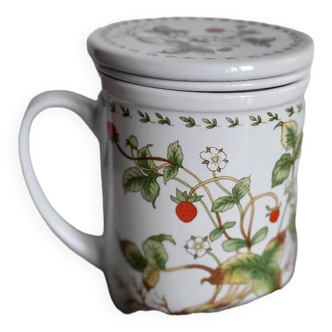 Mug tisanière fraise