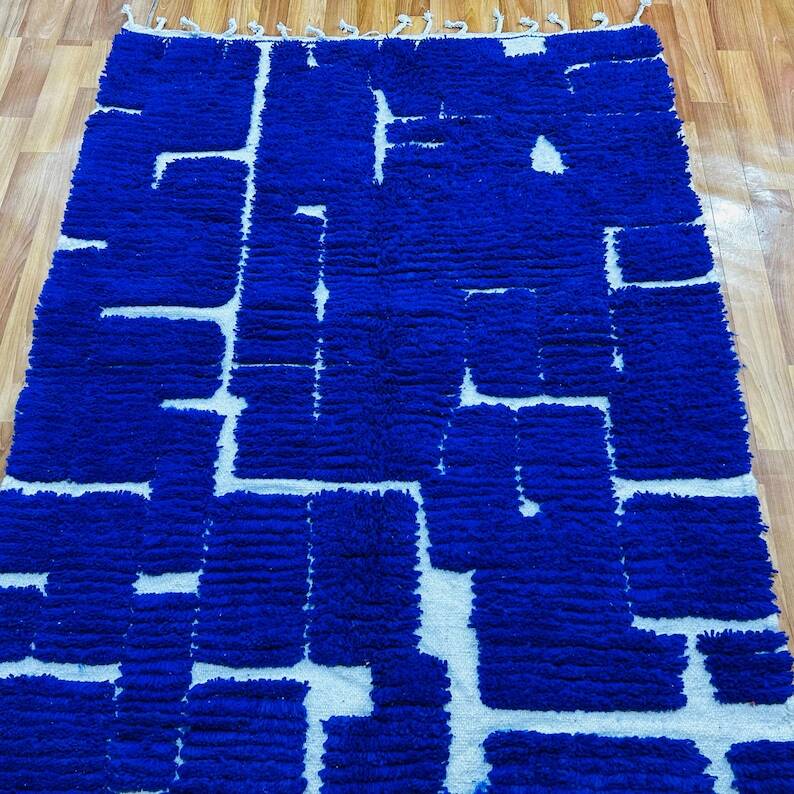 Majorelle blue rug 250cm x 150cm