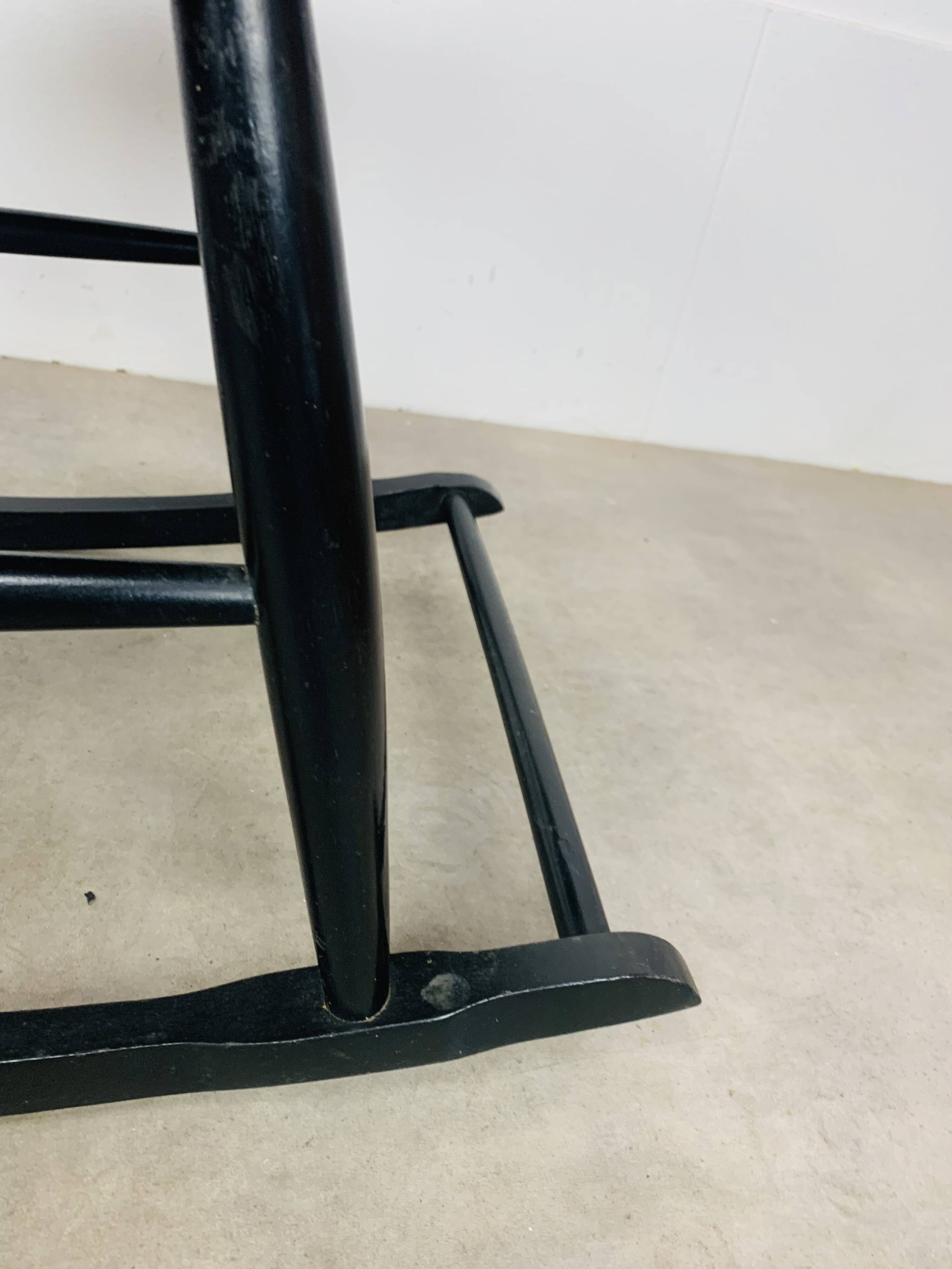 Scandinavian rocking chair in Tapiovaara style, 1960s