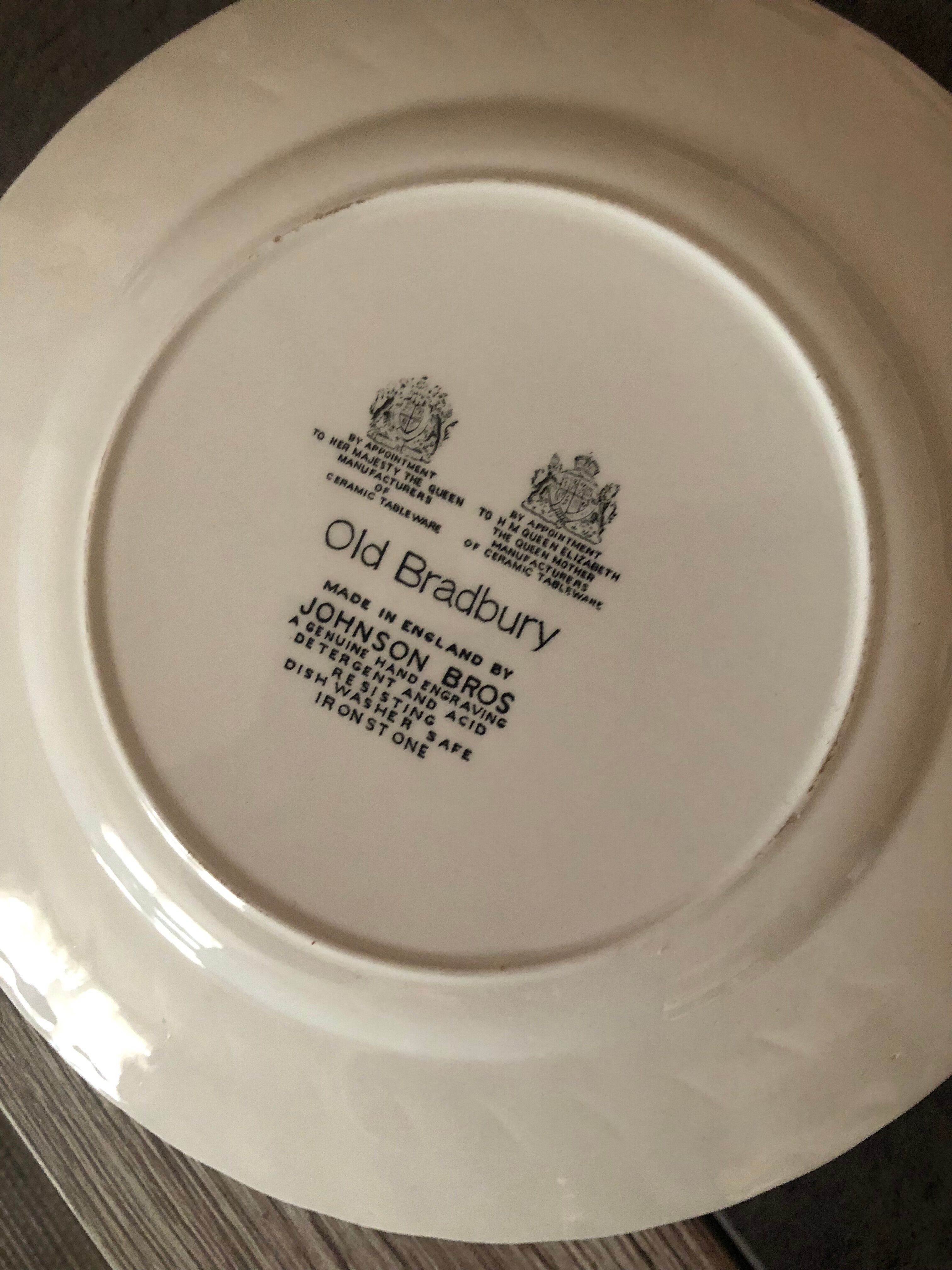 Old bradbury, johnson & bros london porcelain dessert plates