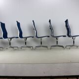 Set of seven office chairs by Charles Eames for Herman Miller Usa design