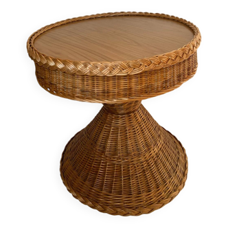 Wicker coffee table