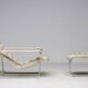 Ilmari Lappalainen "Pulkka" Lounge Chair and Ottoman, Finland, 1966