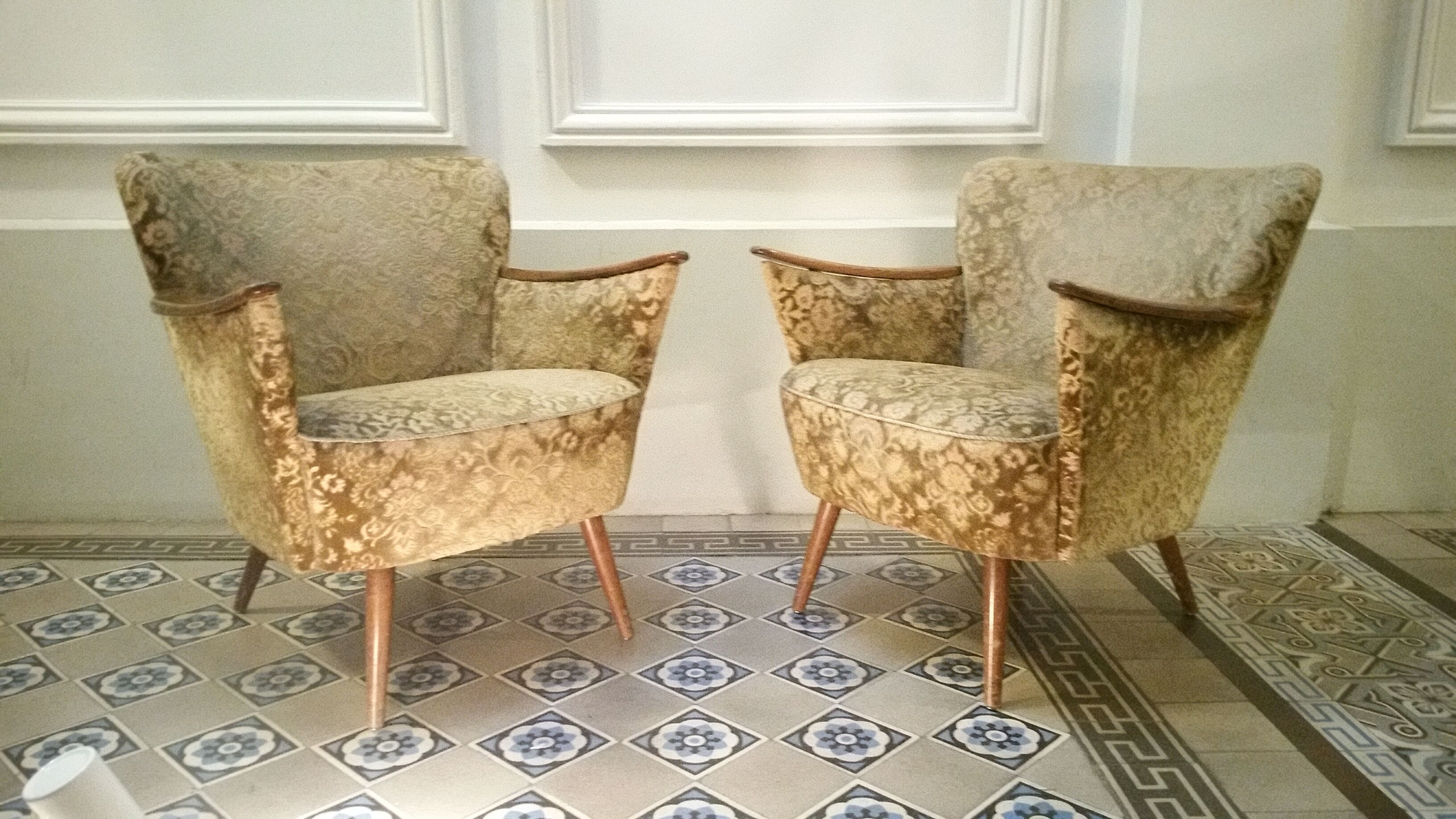Pair of chairs 50s 60s