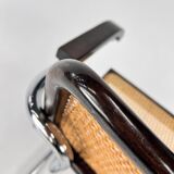 Tubular Frame and Cane Cantilever Dining Chair, Italy, 1970s