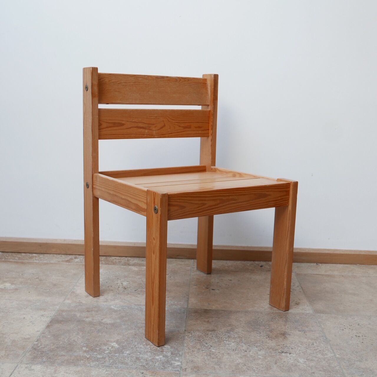Pine swedish set of dining chairs