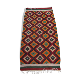 Kilim rug in polychrome wool