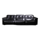 Canapé en cuir de luxe dela maison suisse DE SEDE, canapé en cuir noir