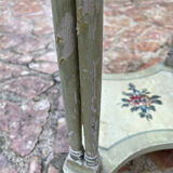 Painted wooden pedestal table