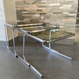 Chrome trundle tables