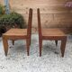 Vintage wooden chairs from the 60s