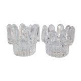 Candlestick duo by Goran Warff for Kosta Boda 70s