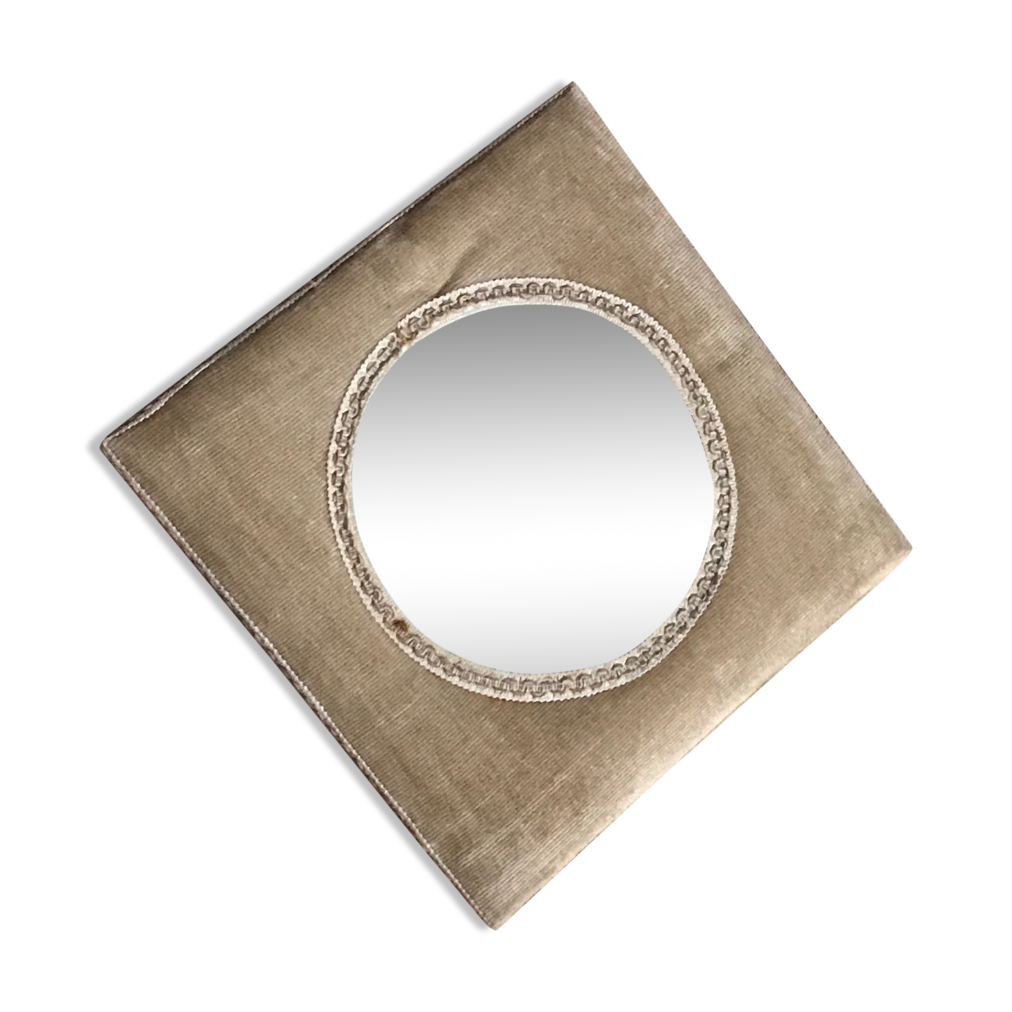 Vintage velvet mirror 31x31