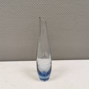 Vase finlandais en verre bleu
