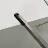60s marble table with chrome cross base