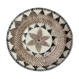 Round ethnic Balinese rattan tray