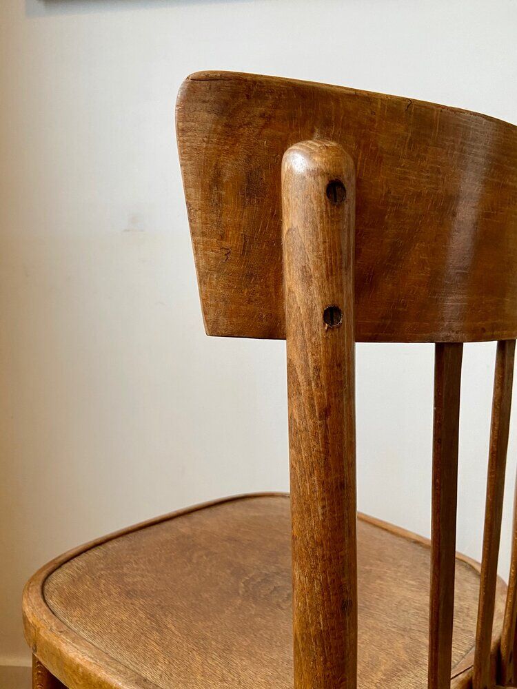 Bistro chair in light wood