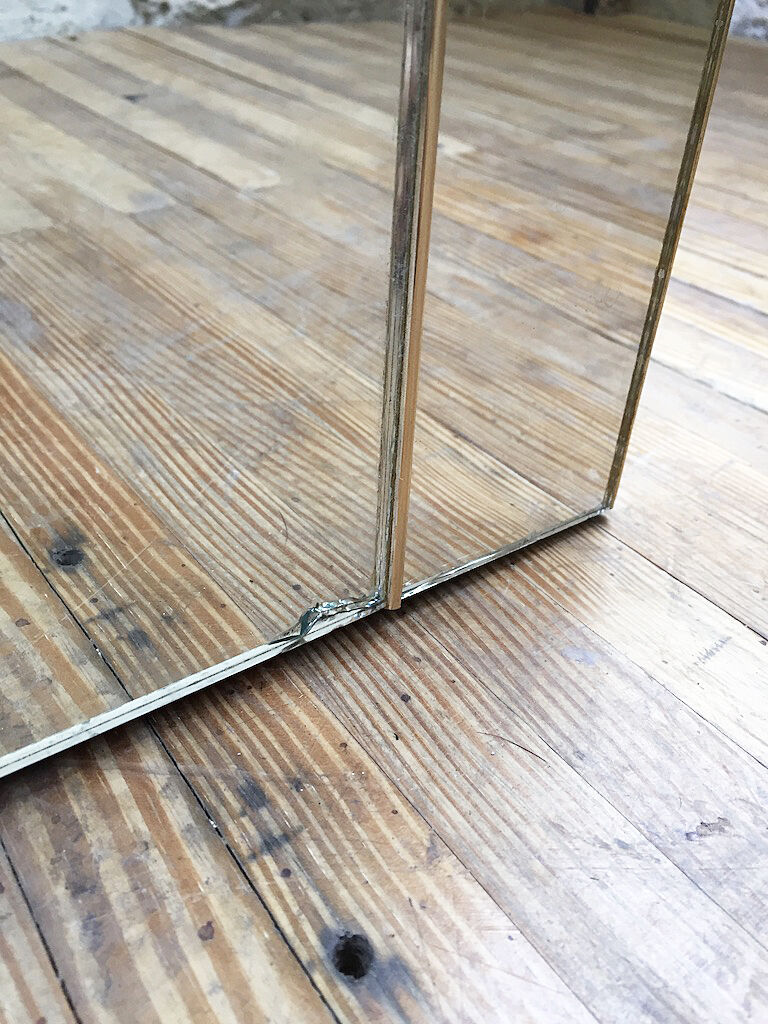 Console coffee table mirror