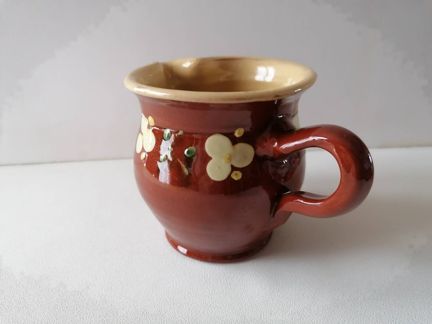 Glazed terracotta Savoy milk jug