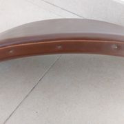 Suite de 6 chaises Luigi Gorgoni – Roche Bobois – Orme massif & Cuir – Vint