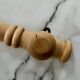 Vintage turned wooden coat rack or hook