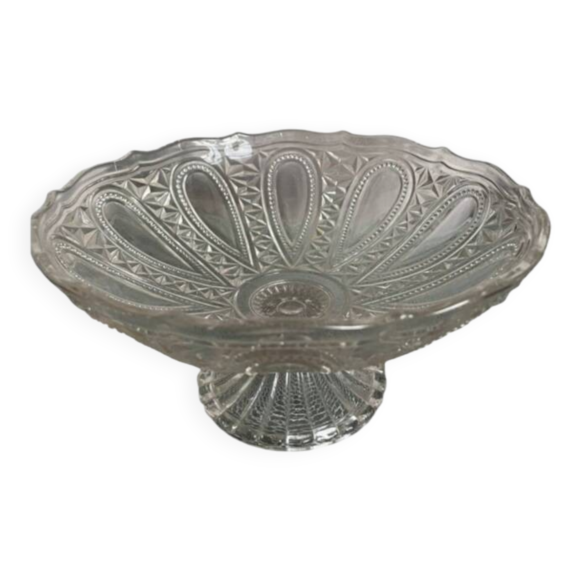 Glass compote dish, 1950