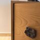 Italian Sideboard – Sculptural Wood with Bronze Handles, 1970s
