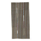 Tapis coureur kilim en laine et coton blanc turc vintage fait à la main 101x207