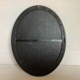 Snow landscape painting oil on cardboard