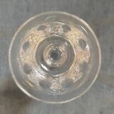 Set of small 6 vintage bohemian crystal glasses from the 70s