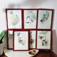 Lot de 7 chromolithographies oiseaux années 50