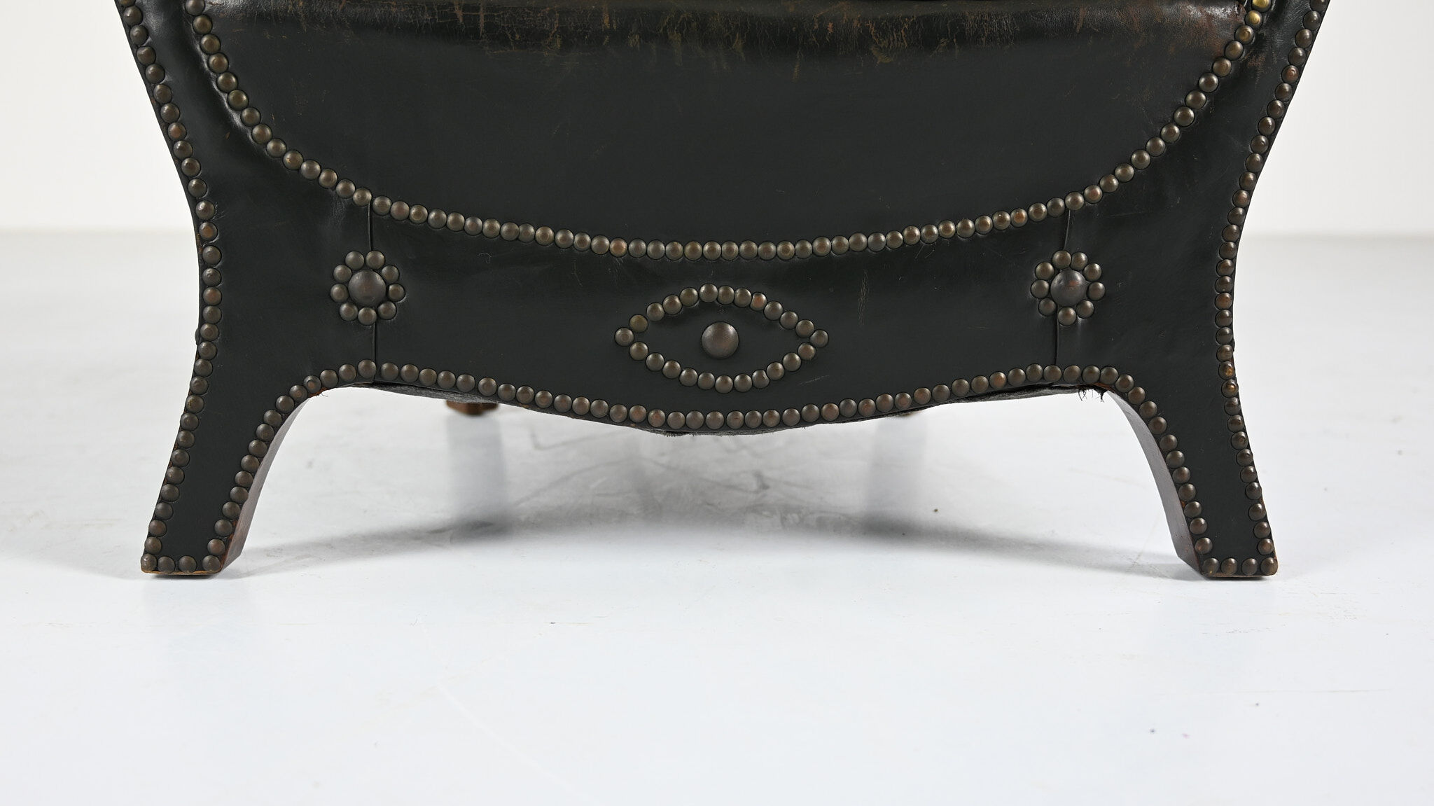 Otto Schulz leather club chair, for Boet. Sweden, C.1940