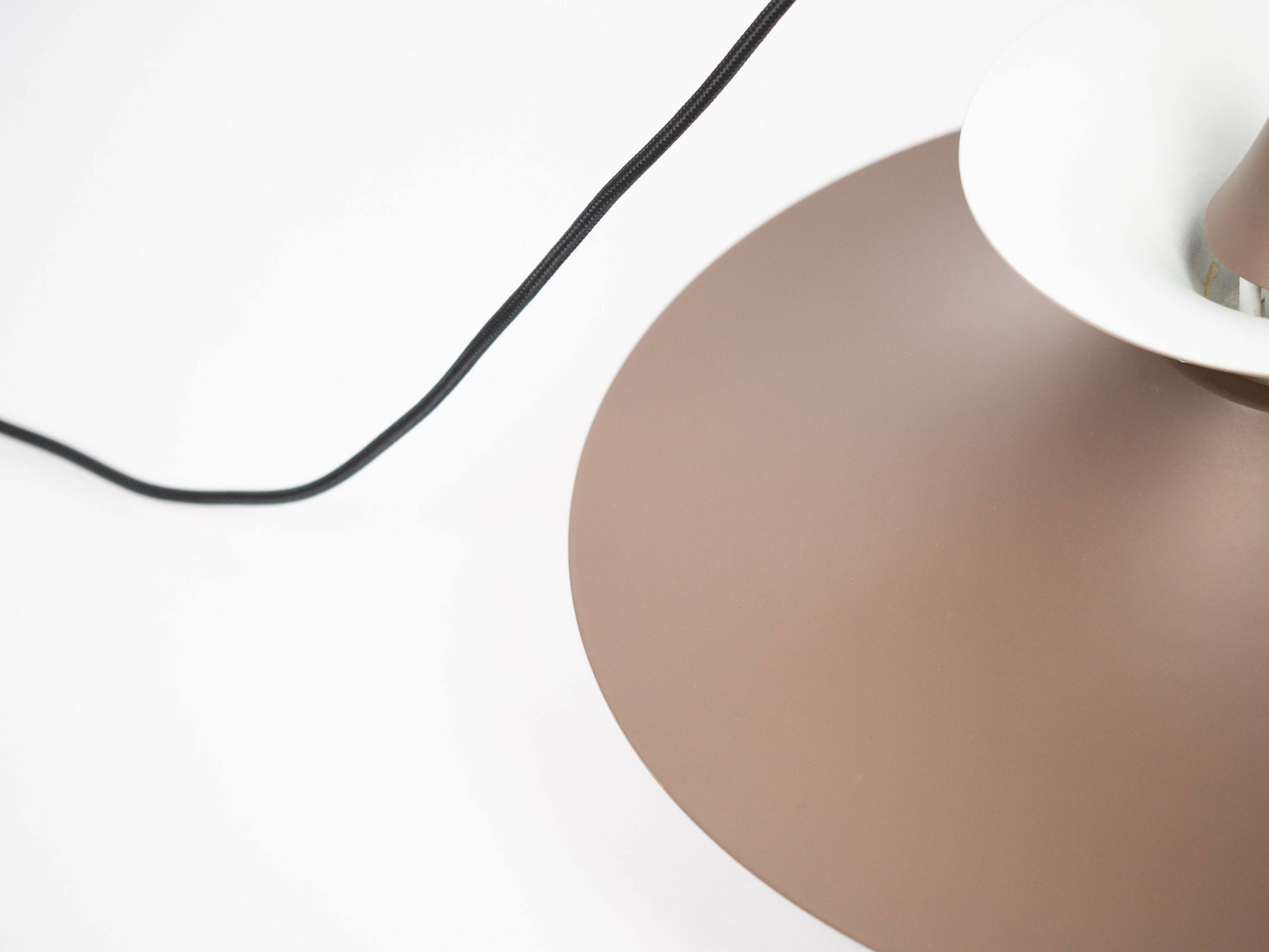 Danish vintage pendant lamp Radius by Erik Balslev, Fog og Morup, 1977