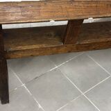 Banc en chêne du 19 e siècle