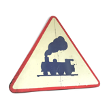 Panneau de signalisation plaque émaillée vintage SNCF