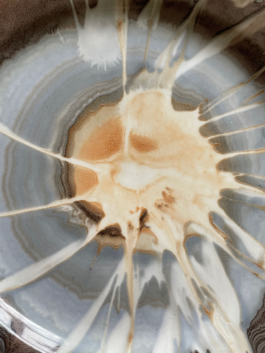 Series of 4 plates Pyroblan Sarreguemines vintage