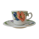 Cup and under cup coffee Villeroy & Boch model Amapola
