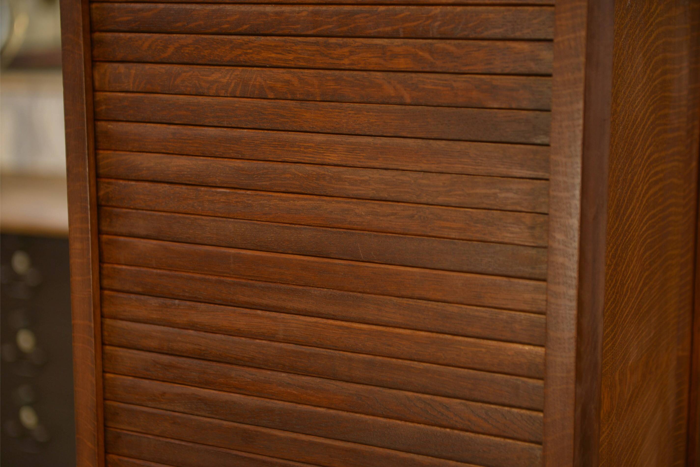 Oak filing cabinet from the 1950s