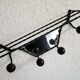 Wrought iron wall rack