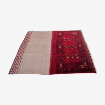 Old oriental saddle mat BOUKHARA 195 x 167 cm